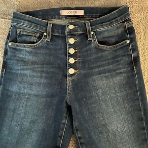 Joes jeans. High rise skinny button fly ankle